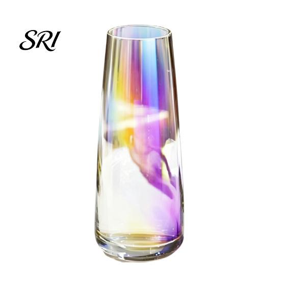 Große Kapazität Vase Klare Blumenvase für Tischmittelstück Haus Innen Schreibtisch Dekoration Wohnzimmer Modern Glas Dekorativ Hochzeit Party Einweihung