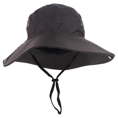 Fashion UV Protection Men's and Women's Hat Hiking Waterproof Wide Brim Sun Hat Camping Fishing Drawstring Bucket Hat Travel