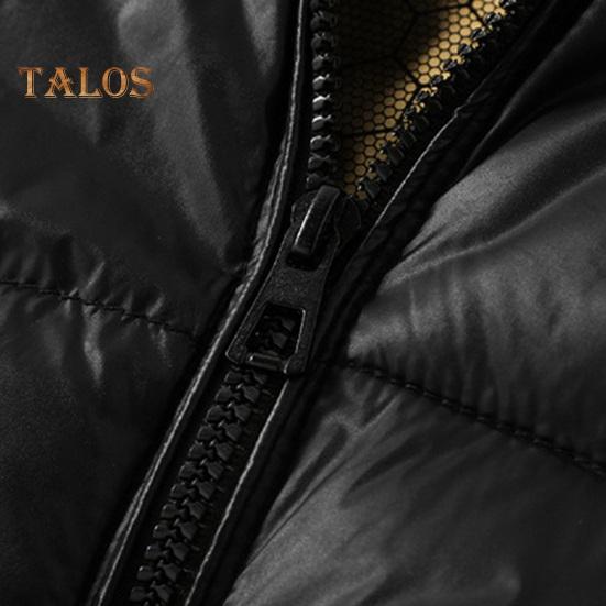 Herrevest Hette ermeløs vest frakk svart gylden farge dun bomull glidelåslommer vest jakke daglig slitasje