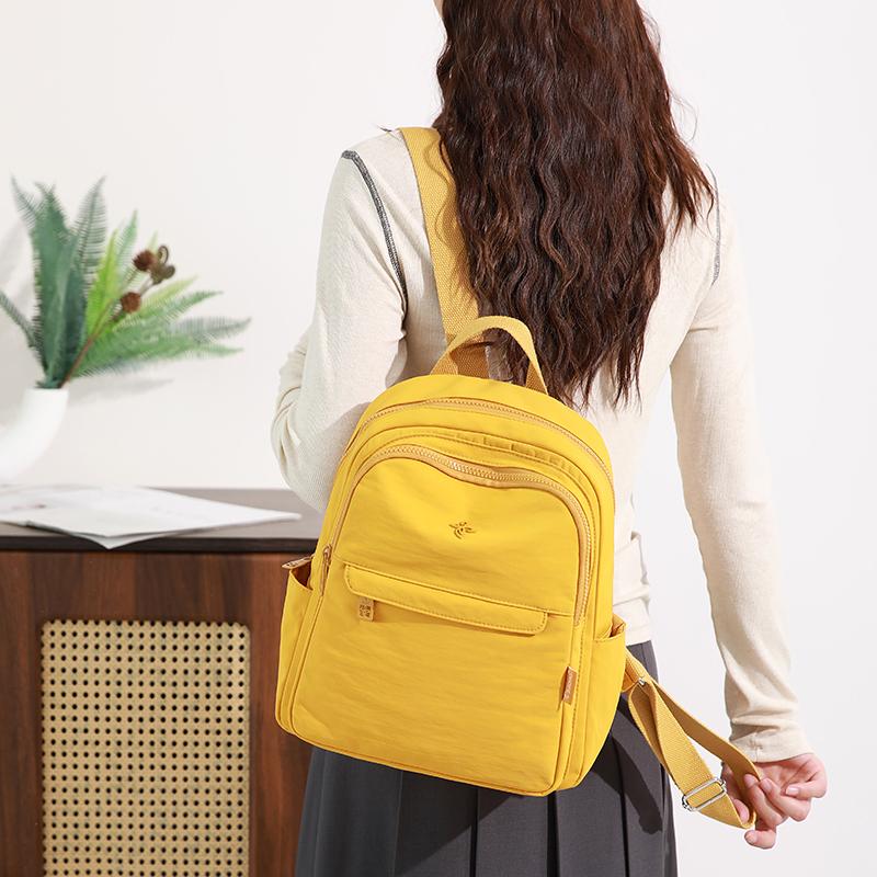 Lightweight Dual Shoulder Bag Large Capacity Student Backpack Commuting Chest Bag Travel Female Travel Backpack