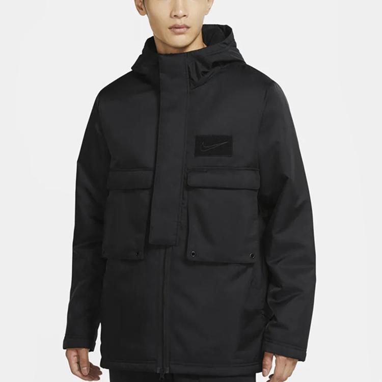 Nike Lebron Oversized Pocket Woven Hooded Warm-Up Jacket Men Jacket Black CK6772-010