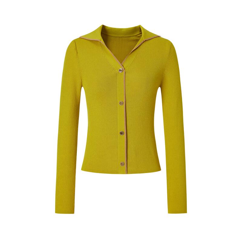 JUZUI Women's Vibrant Color Block Slim Knit Sweater