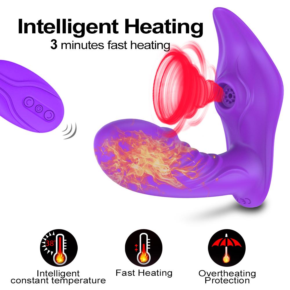 Sací vibrátor pro ženy Nositelné G bod Klitoris Stimulátor klitorisu Dildo Sexuální hračky Obchod pro dospělé Páry Wreless Remote