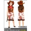 Children's Western Cowboy Costumes Halloween, Masquerade, Cosplay Show Dresses