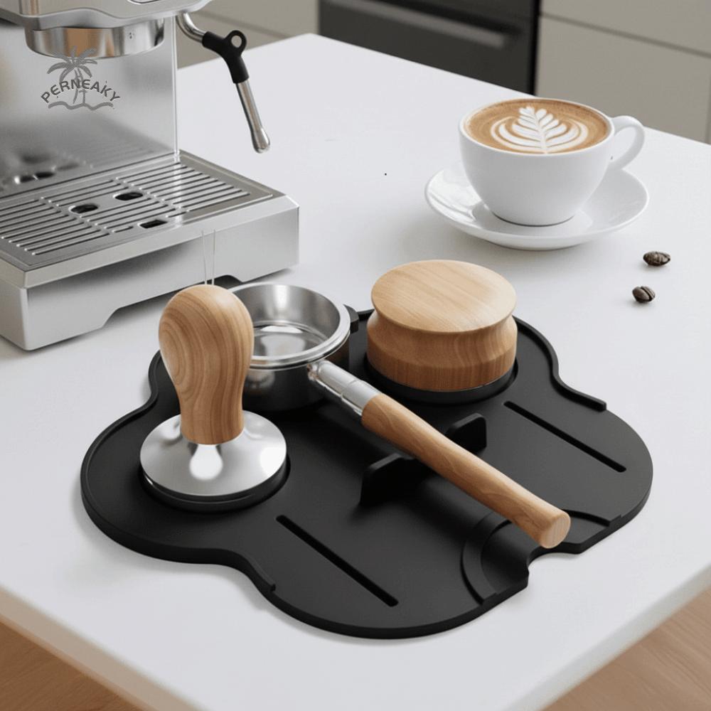 Silicone Material Coffee Tamper Mat Cat Paw Shaped Heat Resistant Coffee Powder Press Seat Bar Protection Waterproof