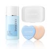 CEZANNE [Cezanne] Make Keep Base Light Blue + Mini Heart Puff 2P Special Set