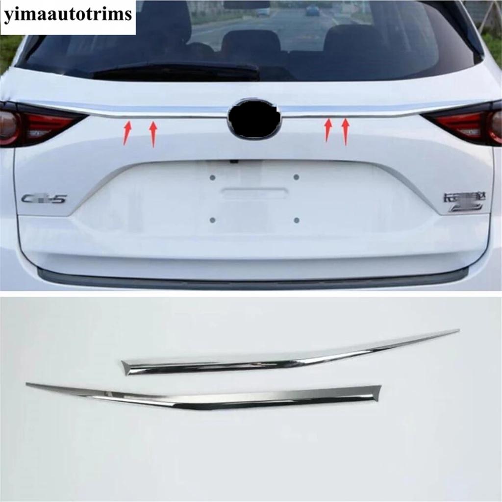 

Accessories Fit For Mazda CX-5 CX5 2017 - Tailgate Rear Trunk Door Lid Hatch Stripes Decoration Cover Trim Exterior Kit Bright Style