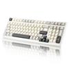 YUNZII YZ98 Mechanical Keyboard with Wireless Gaming NKRO 1800 Key Technical Standards Compliance Certified Cocoa Cream V2 99-Key Gasket, Hot-Swap