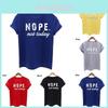 Nein, nicht heute Damen T-Shirt Stilvolles Kurzarm Rundhals Lässiges Lockeres Oberteil