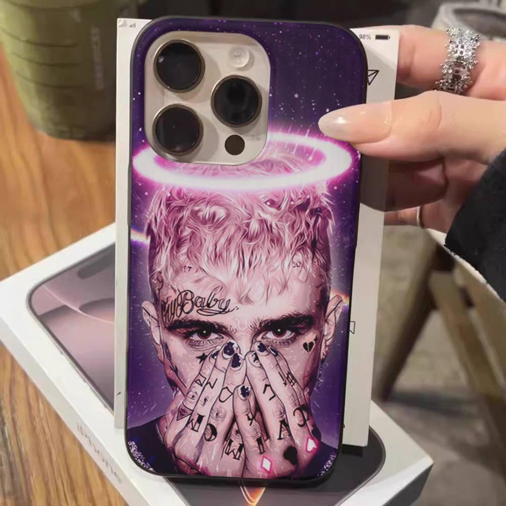 Emo Rapper Lil Peep For IPhone 17 16 15 11 12 13 14 Pro Max Plus Pro Corrugated Translucent Back Phone Cover