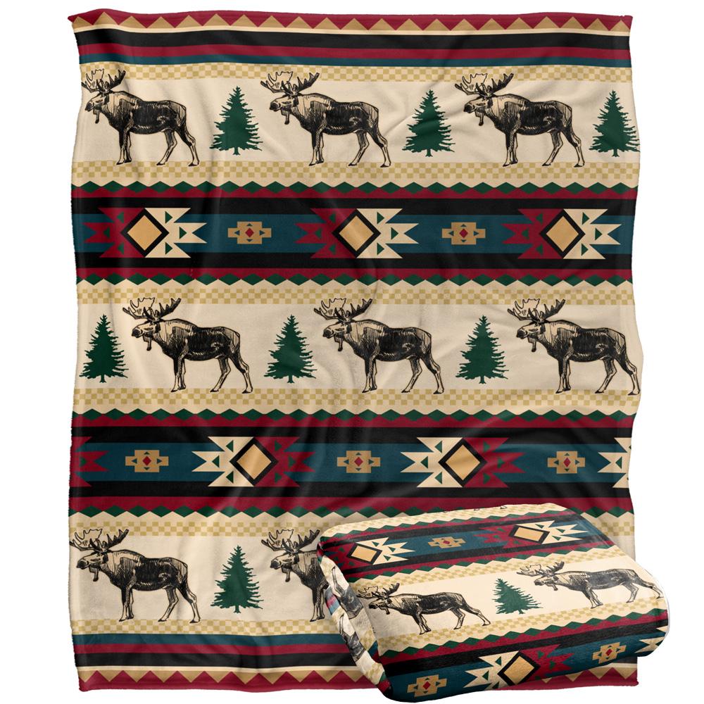 JQ Licensing Silky Moose Supersoft Blanket