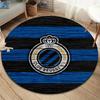 Club Brugge KV Round Area Rug,Carpet Rug for Living Room Bedroom Sofa Playroom Decor,Non-slip Floor Mat