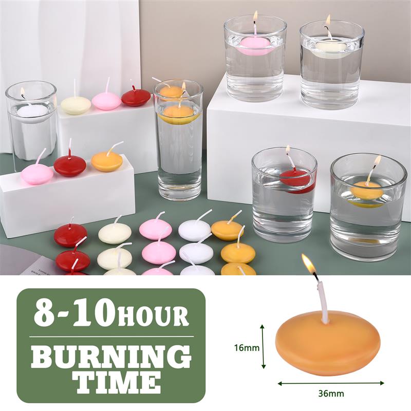 10 Pieces/Pack Floating Candles Festival Supplies Candles Release Wishing Candles Wax Wedding Props