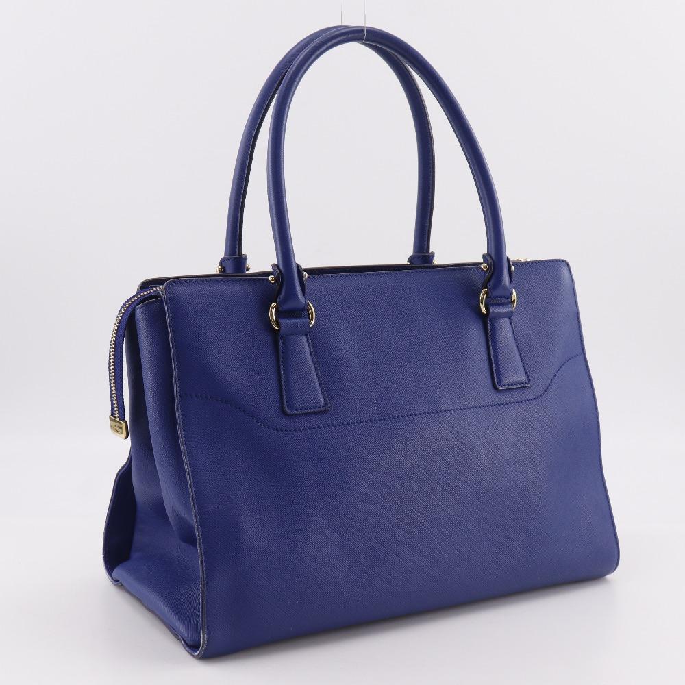 Salvatore Ferragamo Gancini Tote Bag GG-21F271 Blue leather Women Used