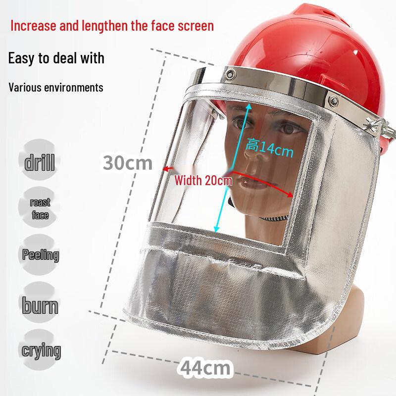 Aluminum Foil High-Temperature Face Shield