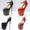 Women's Sky-High Platform Heels: 19-22cm, Sizes 34-46, Round Toe, Multiple Styles