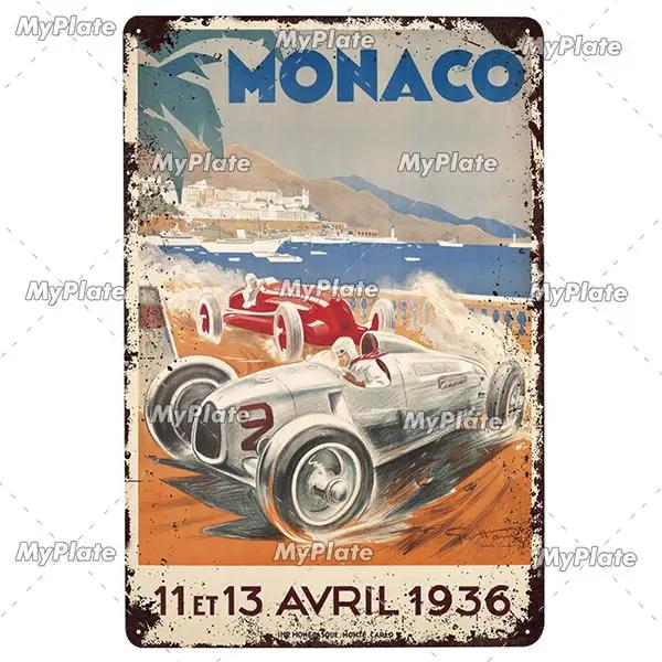 24-Stunden-Metallschild, Vintage-Plakette, Blechschild, Wanddekoration für Bar, Kneipe, Metallhandwerk, Retro-Rennwagen-Poster