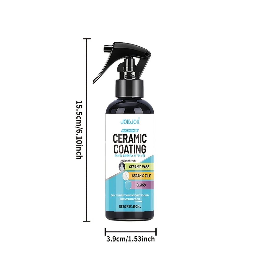 Ceramic Coating Spray Kit - Shine, Seal & Protect Kitchen & Bath Surfaces, Prevents Fingerprints On Appliances, Countertops and
