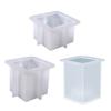 Tealight Candle Holder Mold for Epoxy Resin Silicone Cube Candle Holder Resin Mold Flowerpot Plant Pot Molds