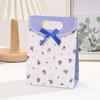WTEMPO 12pcs Simple Floral Printed Paper Gifts Package Bags Bow Flip Handbags Multi-purpose Wedding Festivals Packaging Bags