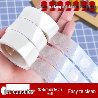 100 Traceless Double-Sided High-Viscosity Glue Dots for Balloon Decoration - Easy Clean, Perfect for Weddings, Festivals, and Birthdays
