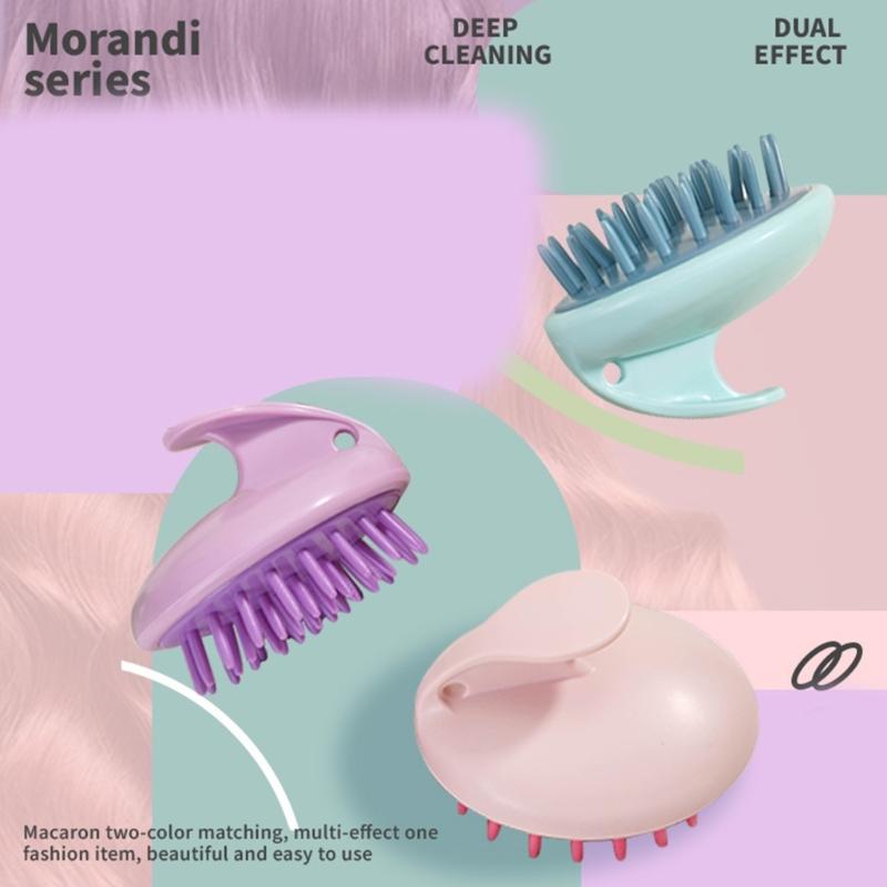 Gentle Shampoo Brush Hair Scalp Scrubber Head Massager for Hair Growth Shower Handheld Brush for Women Men Kids