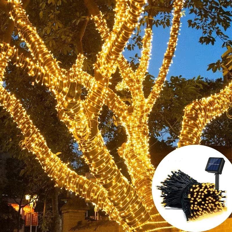 8 modes of solar outdoor string lights suitable for Christmas, Easter, Halloween, and parties,perfect for gardens, windows, and balconies