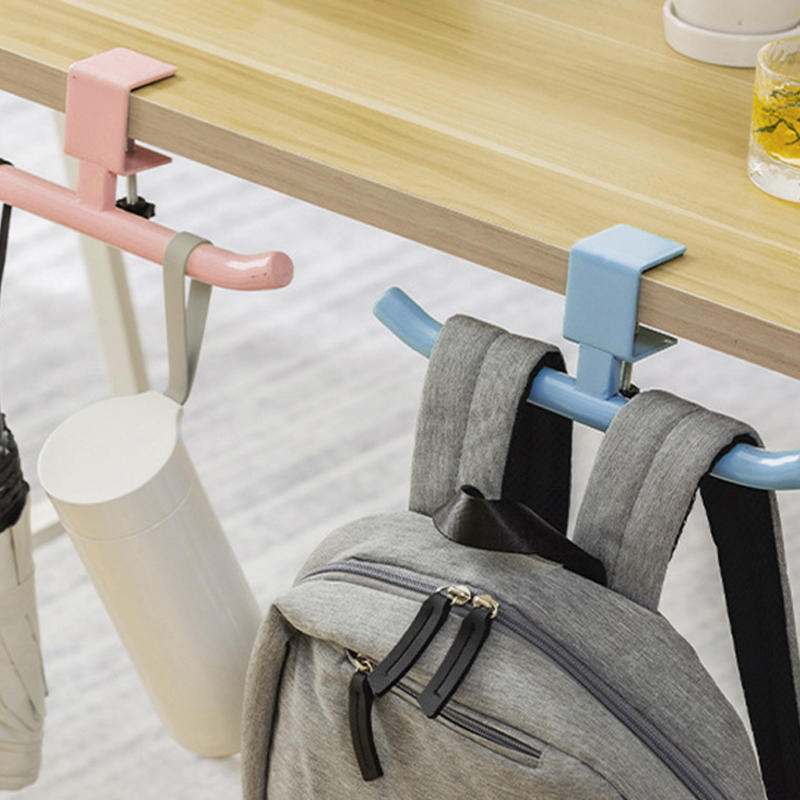 Desk Mount Headphones Holder Adjustable Table Hanger for Bag Purse Table Hanger Hook Clamp-On Under Desk Headphone Hanger Space Saving for Office Home