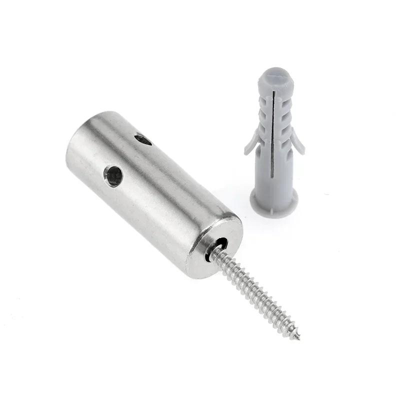 16M Plant Climbing Rope Kit 10 Pack Green Wall Stainless Steel Hubs for 1/8" Wire Rope Cable Climbing Plants Wire Trellis Kits