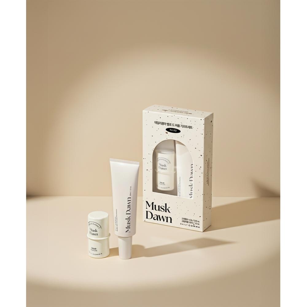 Daily Comma Velo De Parfum Gift Set Musk Dawn  Solid Perfume+cream Perfume 