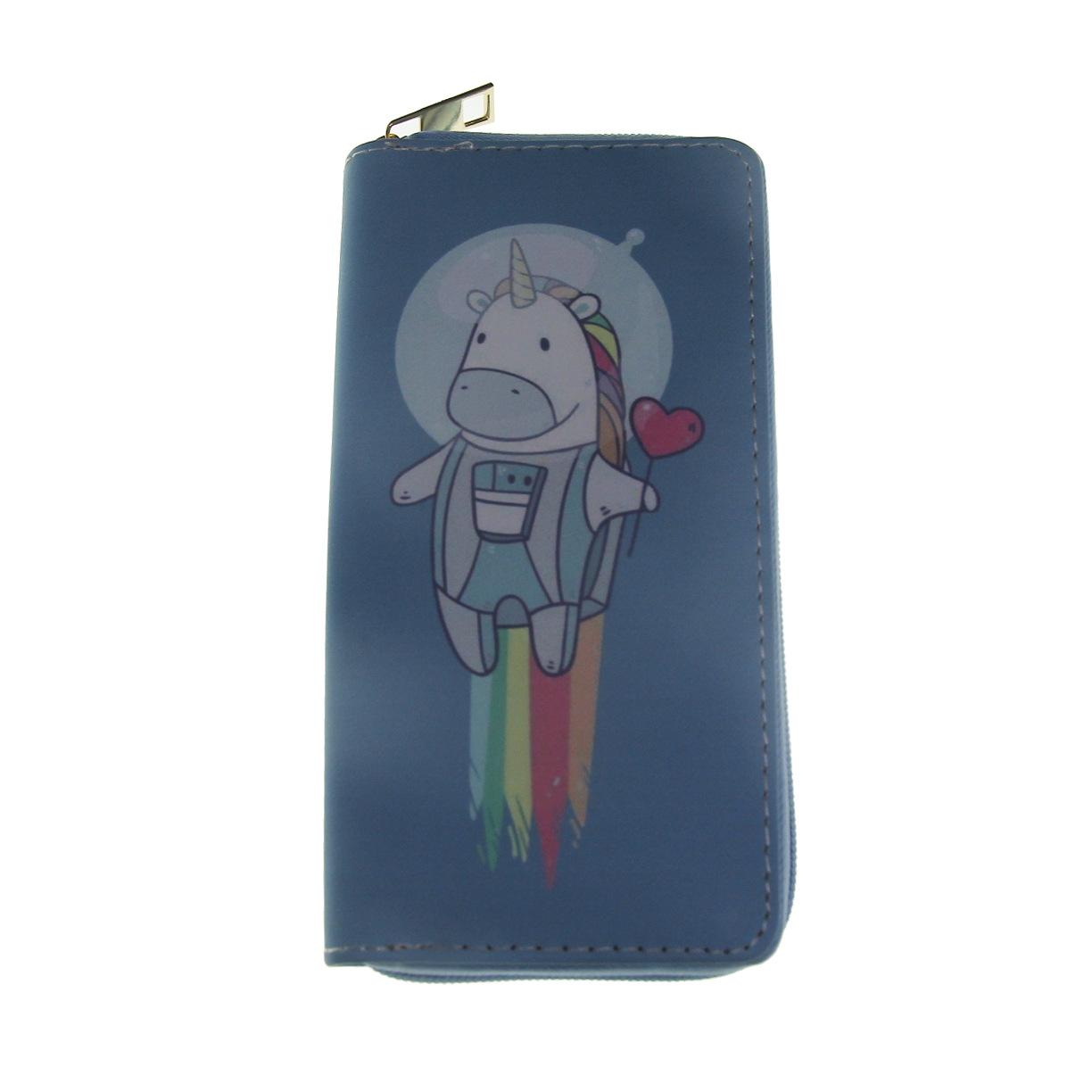 

New unicorn long zipper wallet, wallet source