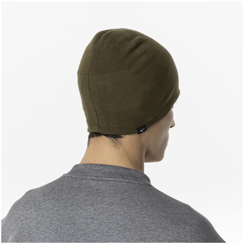 Training Wear Breath Thermo Knit Cap Insulating Adult Size 32JWB504 Dark Khaki - Warm, Moisture-wicking, Heat-generating, - (Head Circumference
