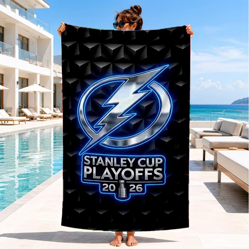 Tampa Bay Hockey Beach Towel, Super Soft Microfiber, Perfect Gift for Her/Him, Birthday, for Pool, Beach, Travel, Decor Beach Party