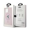 Karl Lagerfeld Klhmp15Xscmkcrhp Iphone 15 Pro Max 6.7 Różowy/Pink Hardcase Silicone Karl & Choupette Ring Magsafe