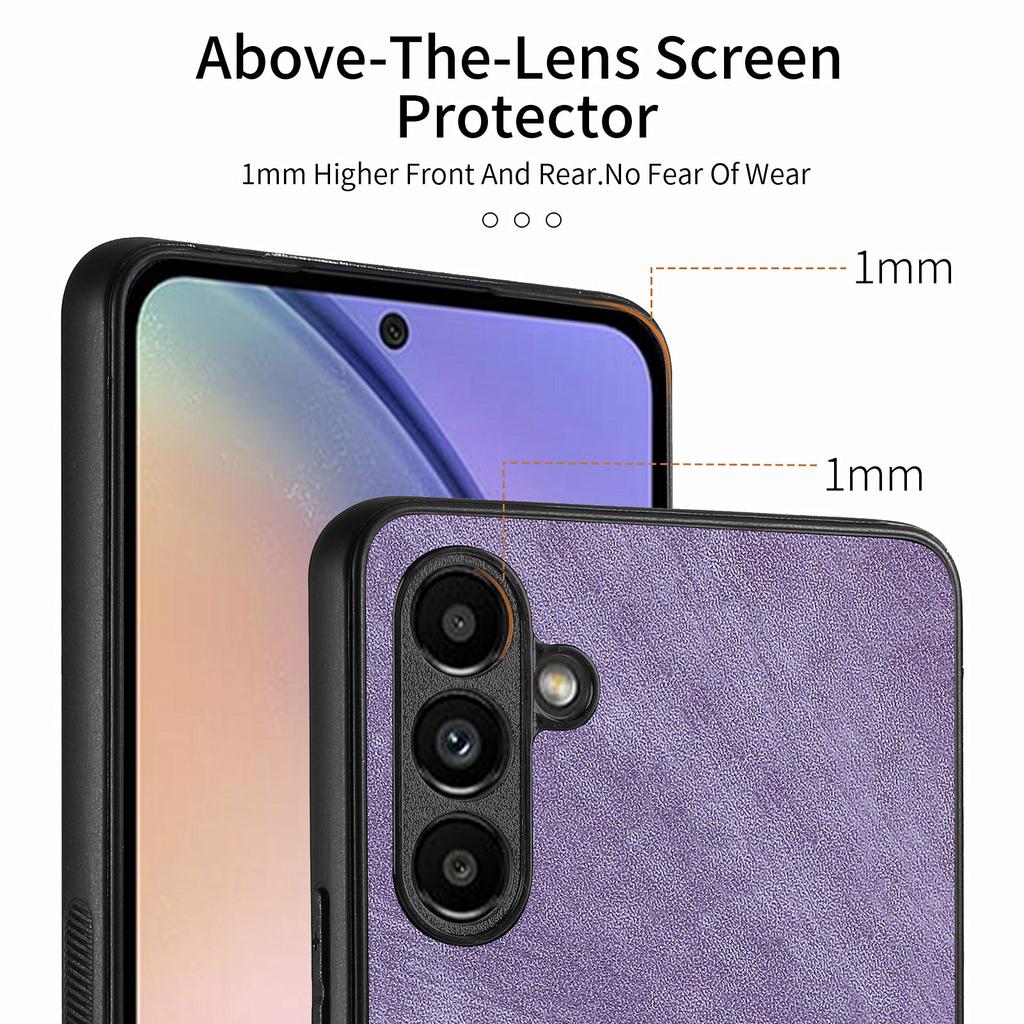 For Samsung Galaxy A36 5G Case Shockproof Slim Retro Leather Phone Back Cover