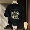 Sommer Rundhals Get Rich Muster Bedrucktes Top Modisch Lässig Reine Baumwolle Kurzarm Herren T-Shirts
