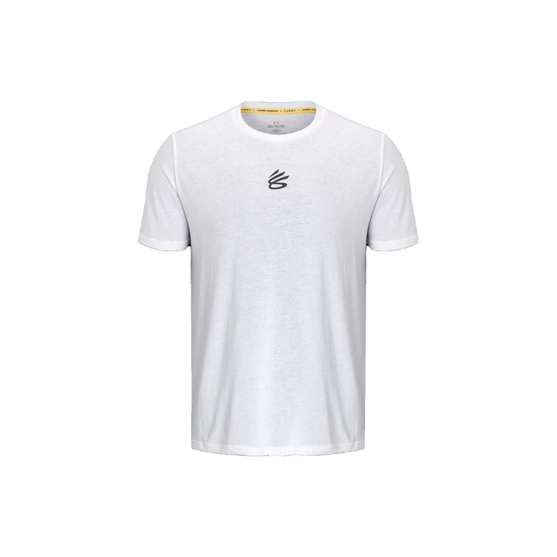 Under Armour Curry Logo T-shirt White Men s 1377545-100 XXL