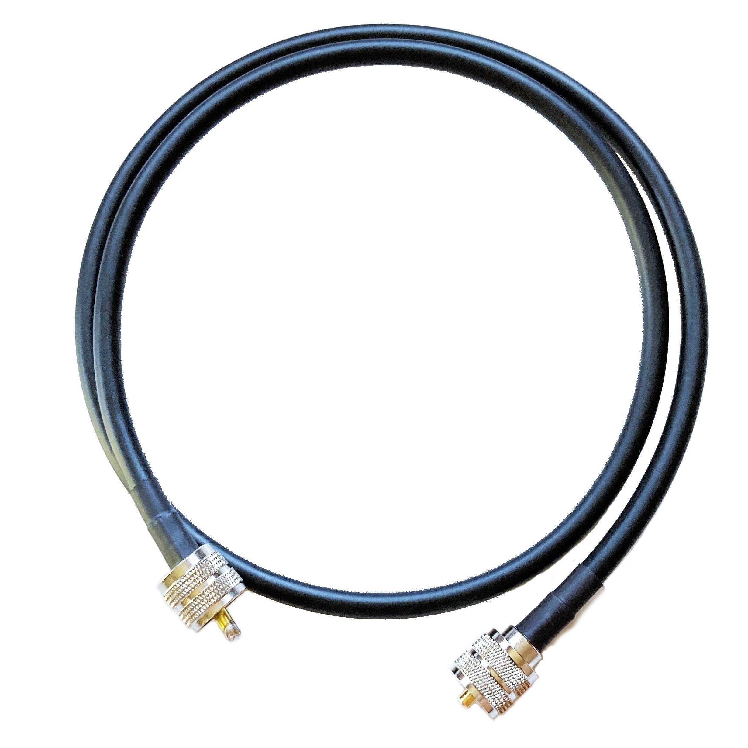

MP-MP Coaxial 5D Cable (7.5mm Outer Diameter), 1m, Relay Cable, Extension Cable with MP Connectors on Both Ends, M-Type Connectors, Low Loss, for