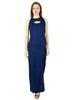 Bimba Women Long Maxi Dress With Side Slit Keyhole Neck Sleeveless Gown