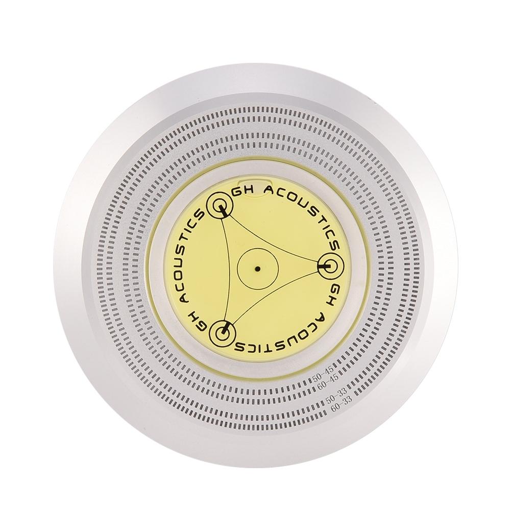 50  60Hz Bubble Level Speed Detection Turntable LP Vinyl Disc Record Stabilizer Clamp
