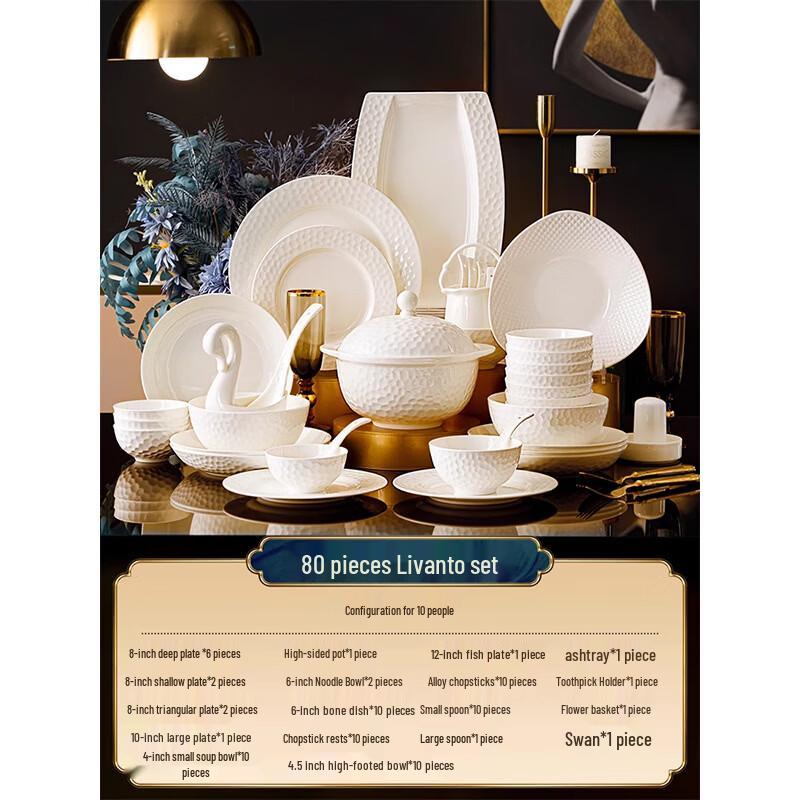 Lantuan Bone China Dinnerware Set