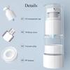 Clear Refillable Vacuum Airless Cream Pump Bottle, Empty Travel Airless Cosmetic Container, Portable Makeup Lotion Dispenser Bottle
