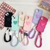 Love Heart Wavy Silicone Case For Huawei Magic 5 6 Lite 9X Y9S Honor X6 X7 X8 X6A X7A X8A X9A X7B X8B X9B 90 Lite Lanyard Cover