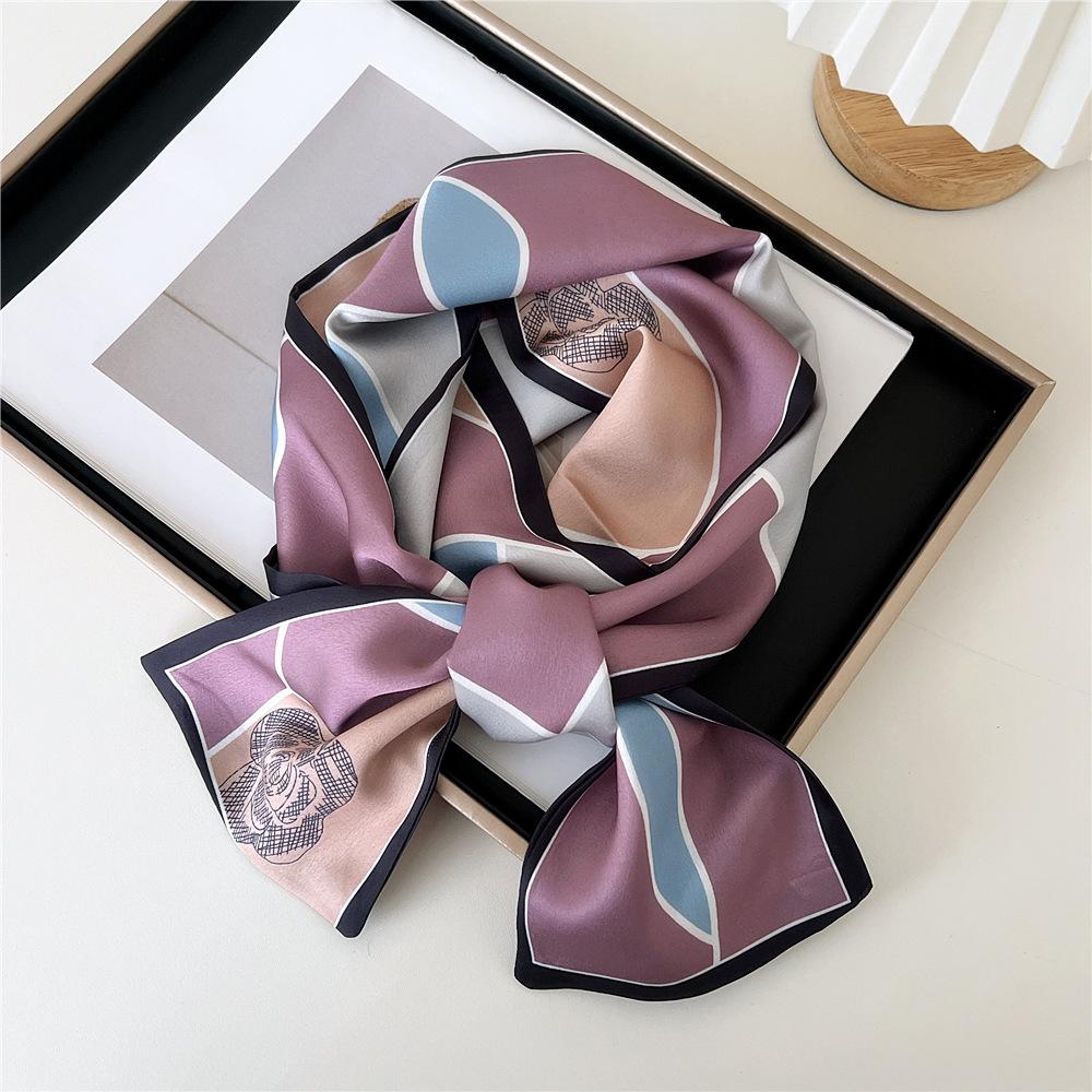 Pingjiao New Style Spring And Autumn Professional Decoration Versatile Small Silk Scarf Women'S Scarf Narrow Long Hair Strap Tie Bag Belt