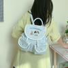 Cute Plaid Girl Travel Backpack Niche Design Cartoon Backpack Women Light Commuter Travel Backpack