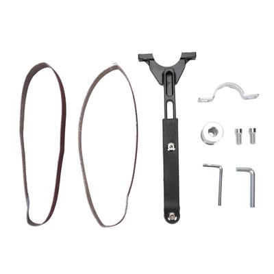 Belt Sander Attachment for Angle Grinder Detailing Bandfile Sander Adapter with 2 Sanding Belts for