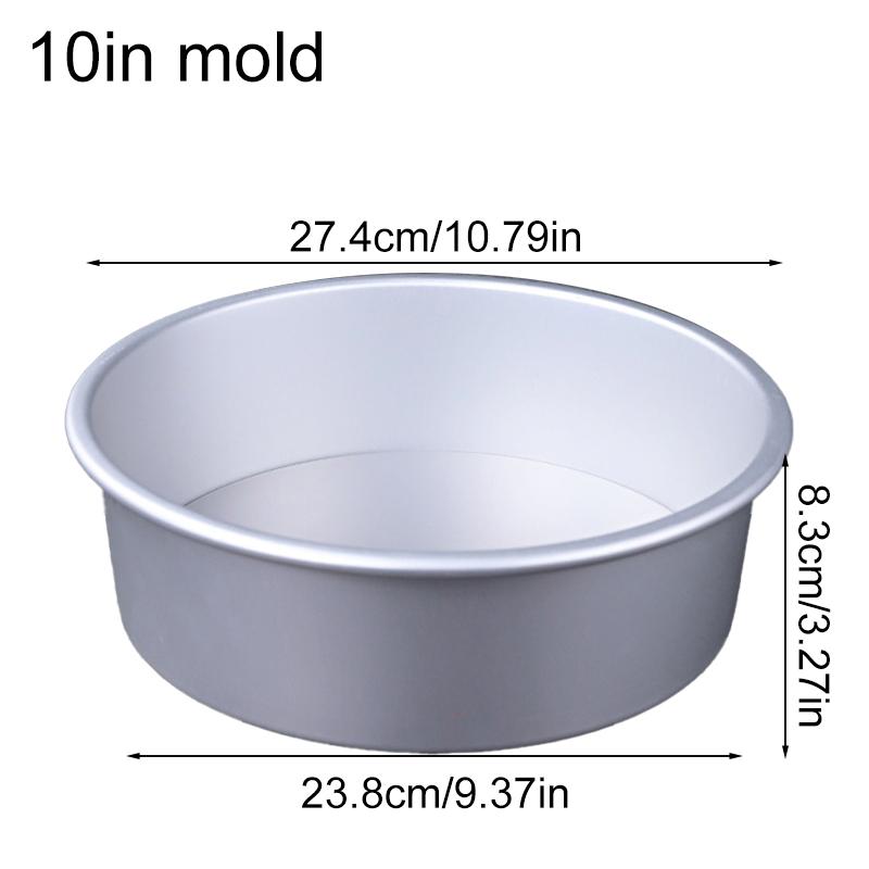 1Pc Aluminum Alloy Round Pork Pie Dish DIY Making Cakes Silver Mini Cake Tins Small Pans Mold