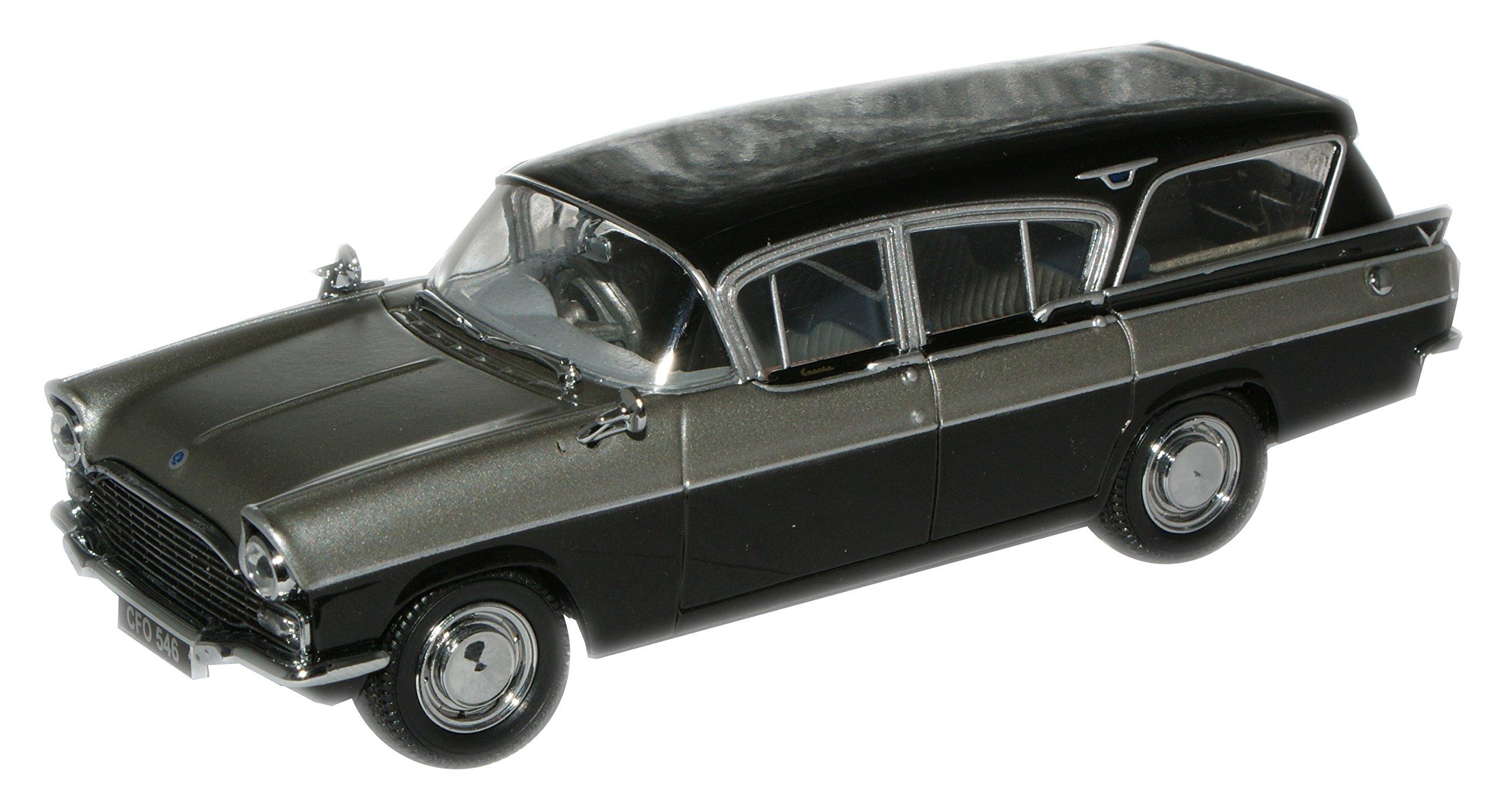 

Масштабна модель Vauxhall Cresta Estate від Oxford у масштабі 1/43, сріблясто-чорна чорний