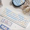 Cross Lan Wangwang Moa PBT Keycaps for Mechanical Keyboards - Night Demon Custom, 68/87/108-Keys Set