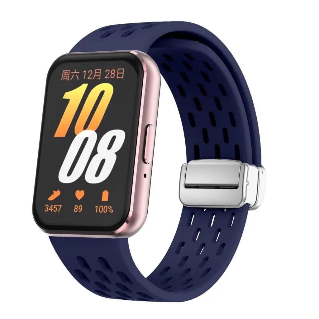 Magnetic Strap For Samsung Galaxy Fit 3 SmartWatch Replacement Bracelet Silicone Buckle Wristband for Samsung Galaxy Fit3 Band